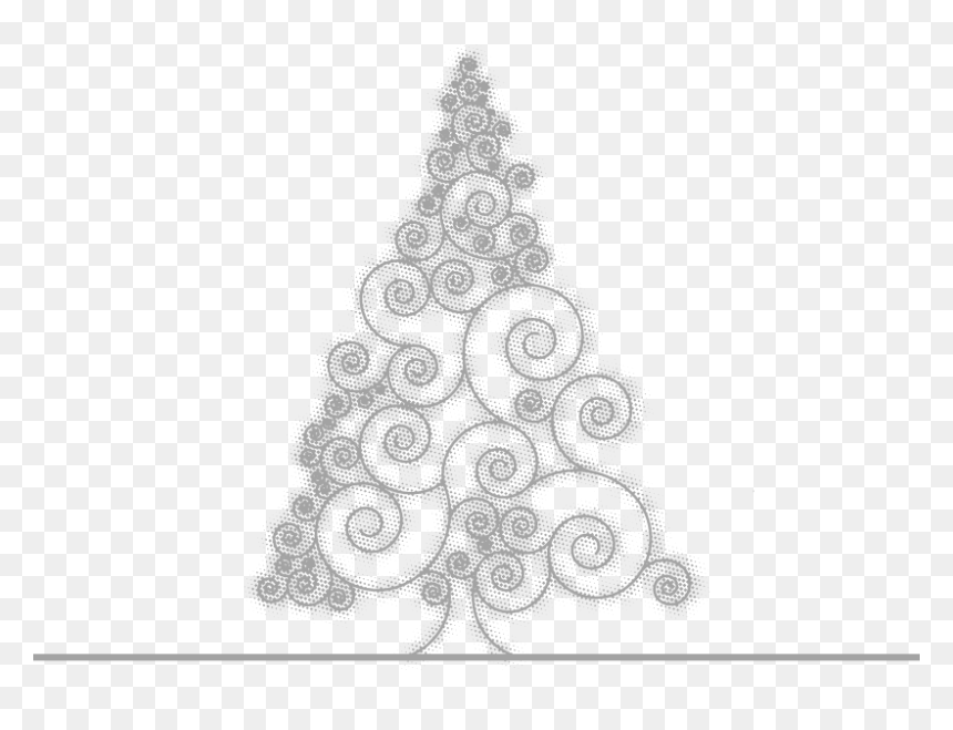 Drawing Grey Painted Sketch Pattern - Arbol De Navidad Gris Dibujo, HD Png Download - thought bubble sketch png