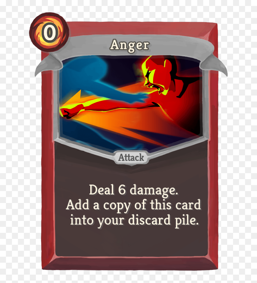 Slay The Spire Wiki - Slay The Spire Card, HD Png Download - anger png