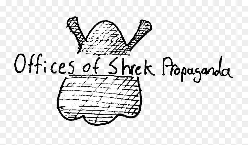 Line Art, HD Png Download - shrek head png