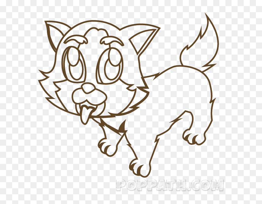 To Draw A Happy Dog, There Are Several Things To Put - Drawing, HD Png Download - happy dog png