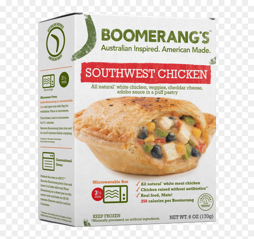 Southwest Chicken Left Side - Boomerang's Chicken Mushroom Pie, HD Png Download - veggies png