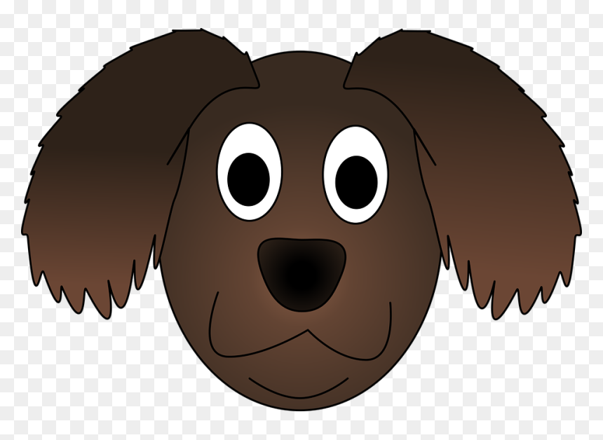 Dog Pup Animal Canine Brown Pet Happy Adorable - Animated Dog Head, HD Png Download - happy dog png