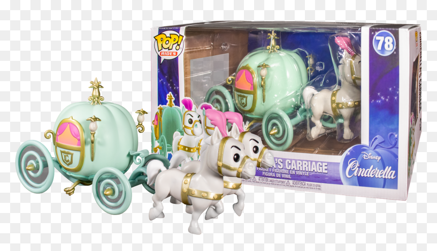 Pumpkin Carriage Funko Pop Rides Vinyl Figure, HD Png Download - cinderella carriage png