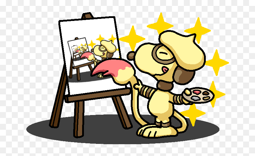 Shiny Smeargle Snoopy By Shawarmachine - Smeargle Shiny, HD Png Download - shiny eyes png