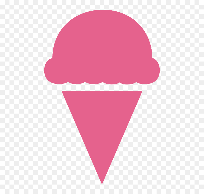 Ice Cream Clipart Pink - Ice Cream Cone, HD Png Download - ice cream clipart png