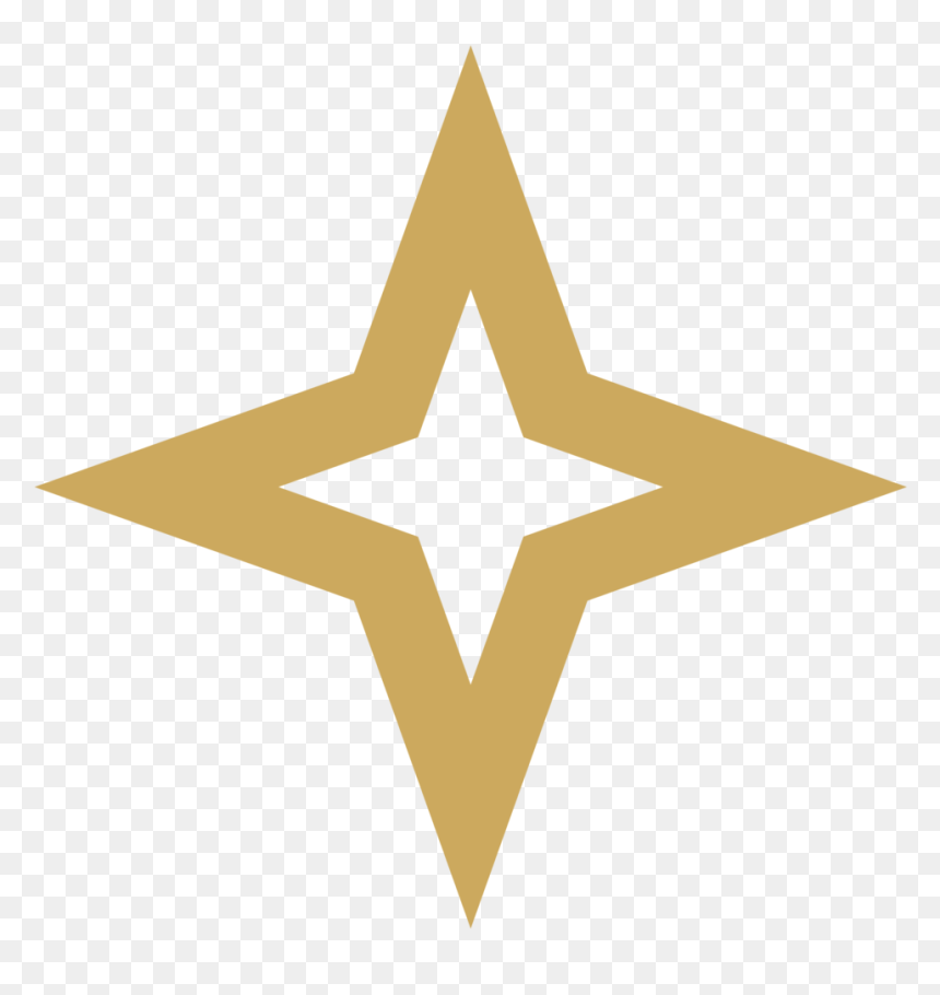 Shine Icon Gold - Modern Christmas Tree Silhouette, HD Png Download - star shine png