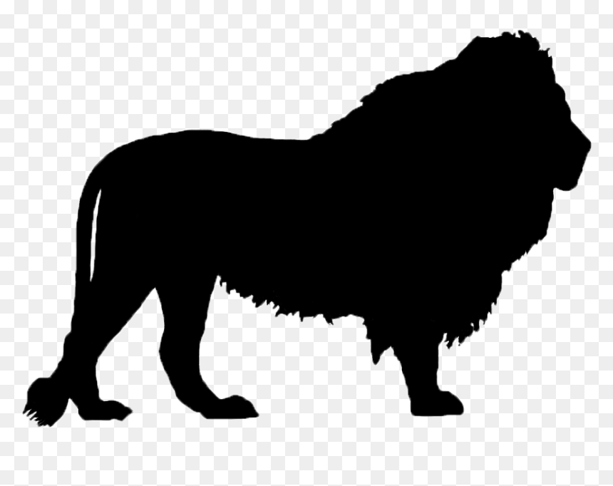 Lion Silhouette Clip Art - Lion Clipart Silhouette, HD Png Download - lion silhouette png