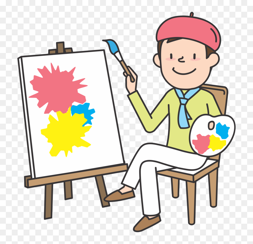 Easel,playing With Kids,artwork - Painter Job For Kids, HD Png Download - easel png