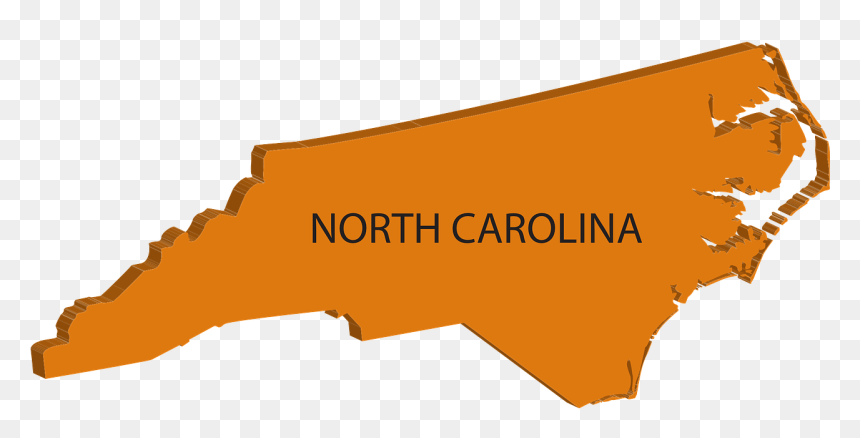 North Carolina Map Small, HD Png Download - north carolina outline png