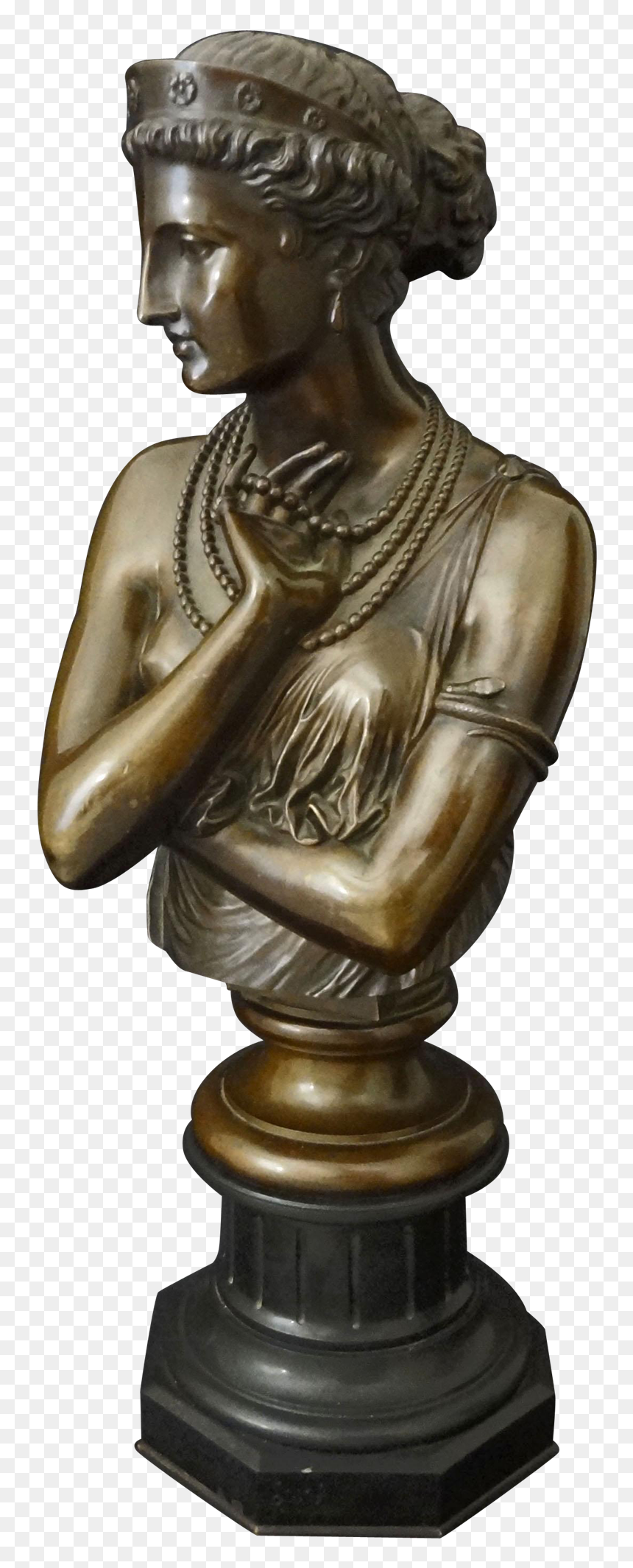 Bronze Bust Of Helen Of Troy, HD Png Download - roman bust png