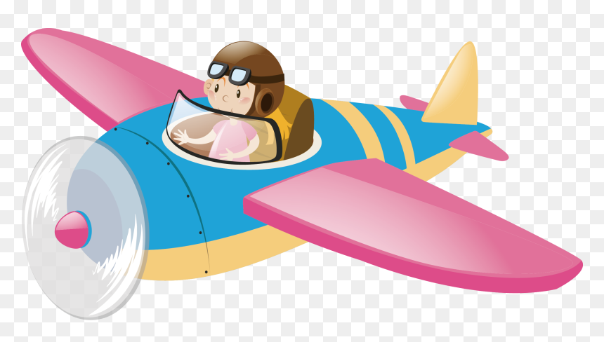 Airplane Photography Clip Art Pink Wings Small - Aeroplane Images For Kids, HD Png Download - ribon png