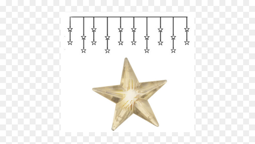 Curtain Lights Star Curtain - Virtenes Zvaigznes, HD Png Download - star shine png