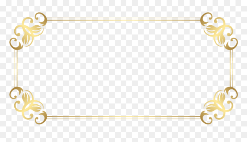 Free Png Download Label Border Clipart Png Photo Png - Gold Borders Transparent Background, Png Download - border clipart png