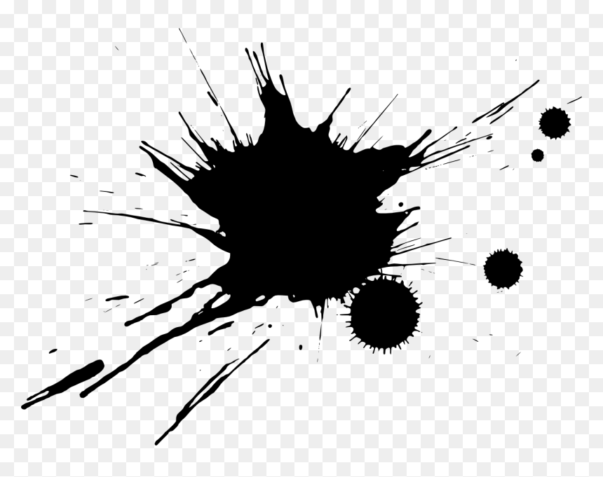 Thumb Image - Picsart Ink Splash Effect, HD Png Download - black design png