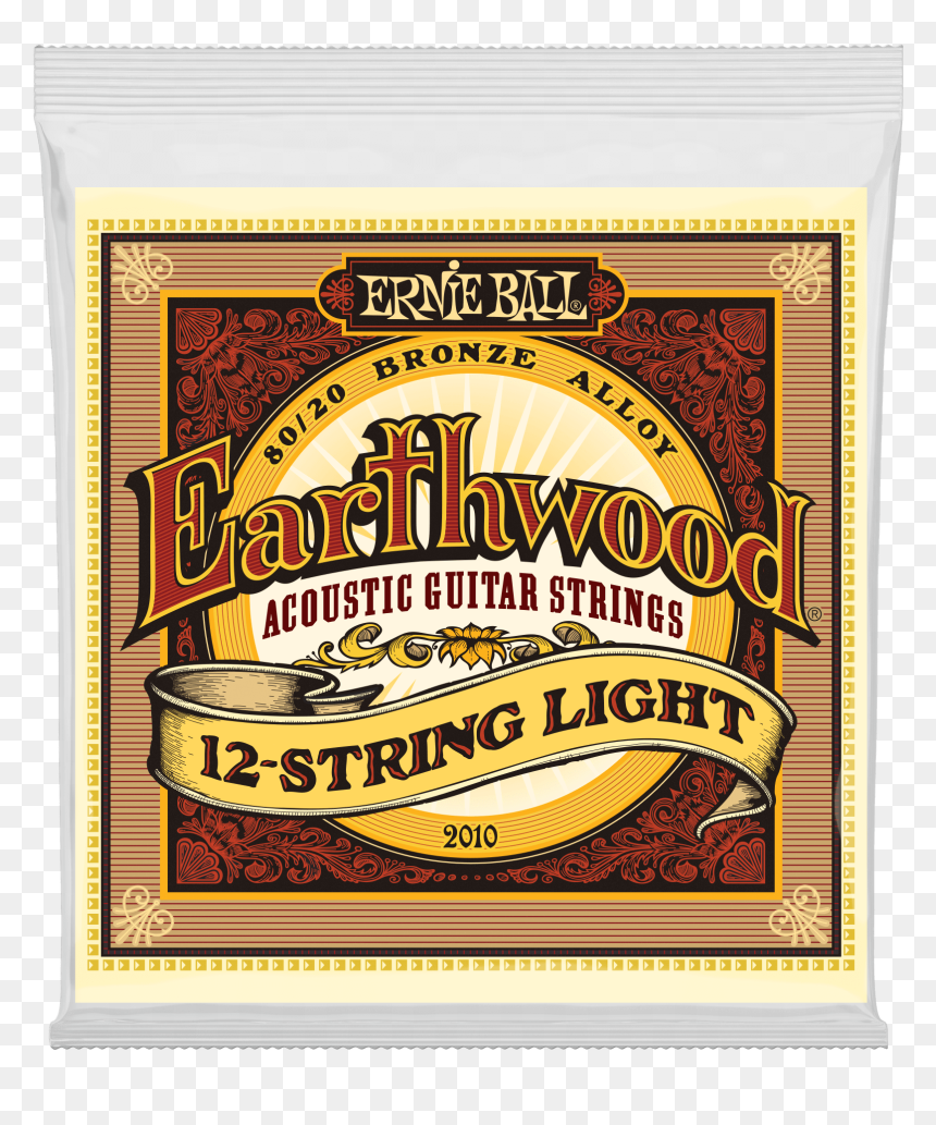 Earthwood Light 12 String 80/20 Bronze Acoustic Guitar - Ernie Ball Earthwood, HD Png Download - string light png