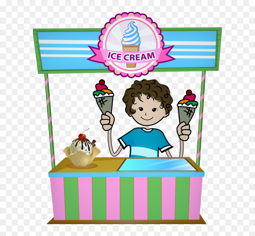 Freeuse Stock Clipart Ice Cream Shop, HD Png Download - ice cream clipart png