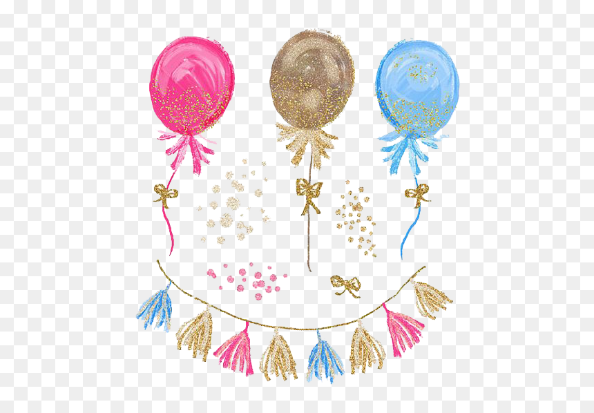Thumb Image - Watercolor Balloons Png Free, Transparent Png - tassel png