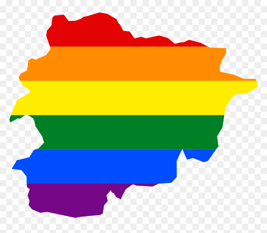 Spain Gay Flag Map , Png Download - Spain Gay Flag Map, Transparent Png - gay flag png