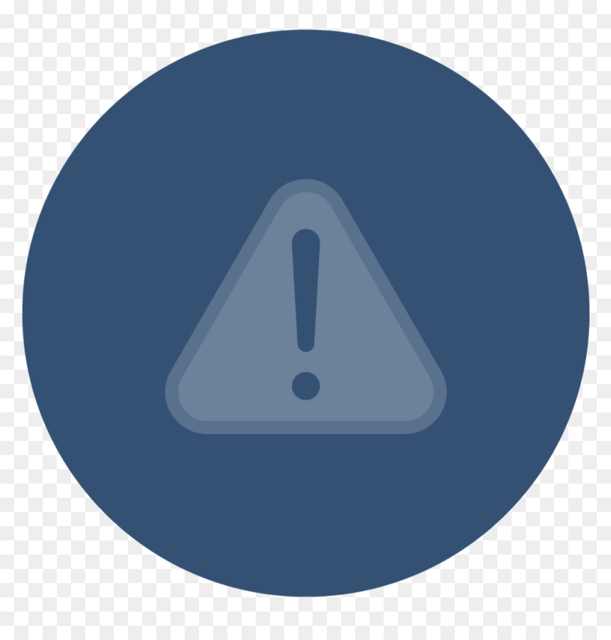 Color Circles Blue Warning Signs - Circle, HD Png Download - warning symbol png