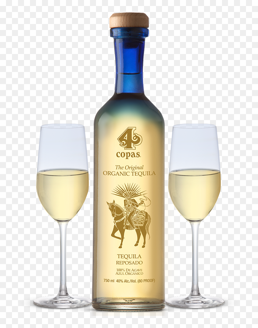 4 Copas Reposado Tequila - Copas Tequila, HD Png Download - tequila shot png