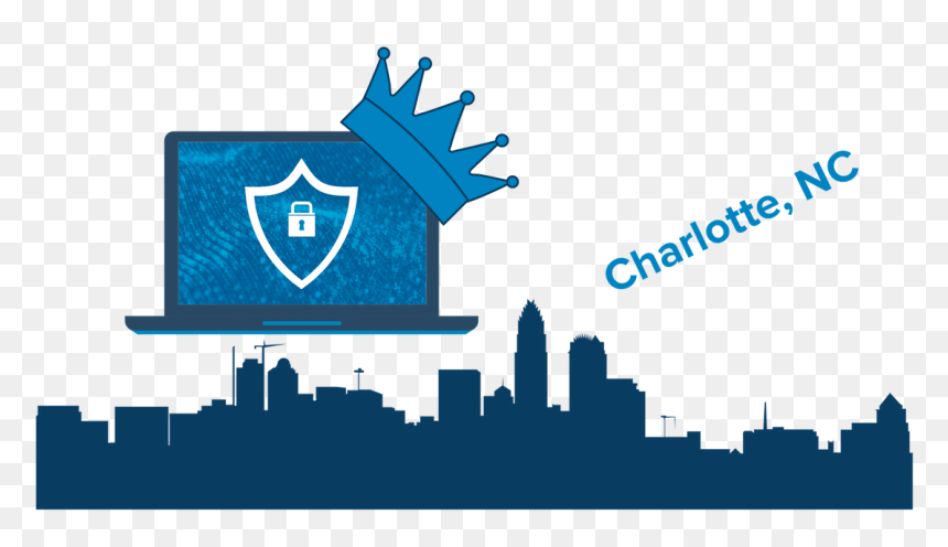 Charlotte Cybersecurity, HD Png Download - north carolina outline png