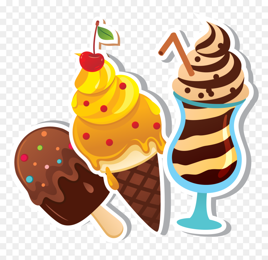 Ice Cream Cartoon In Png, Transparent Png - ice cream clipart png