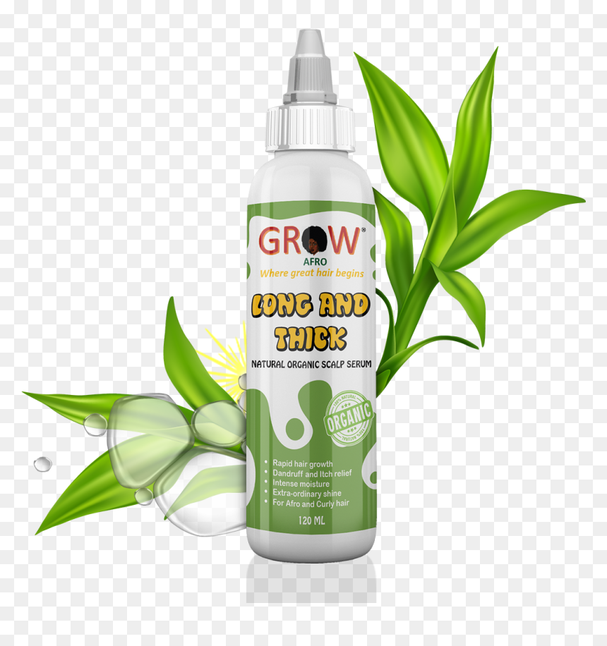 Grow Afro Long And Thick Hair Serum, HD Png Download - afro hair png