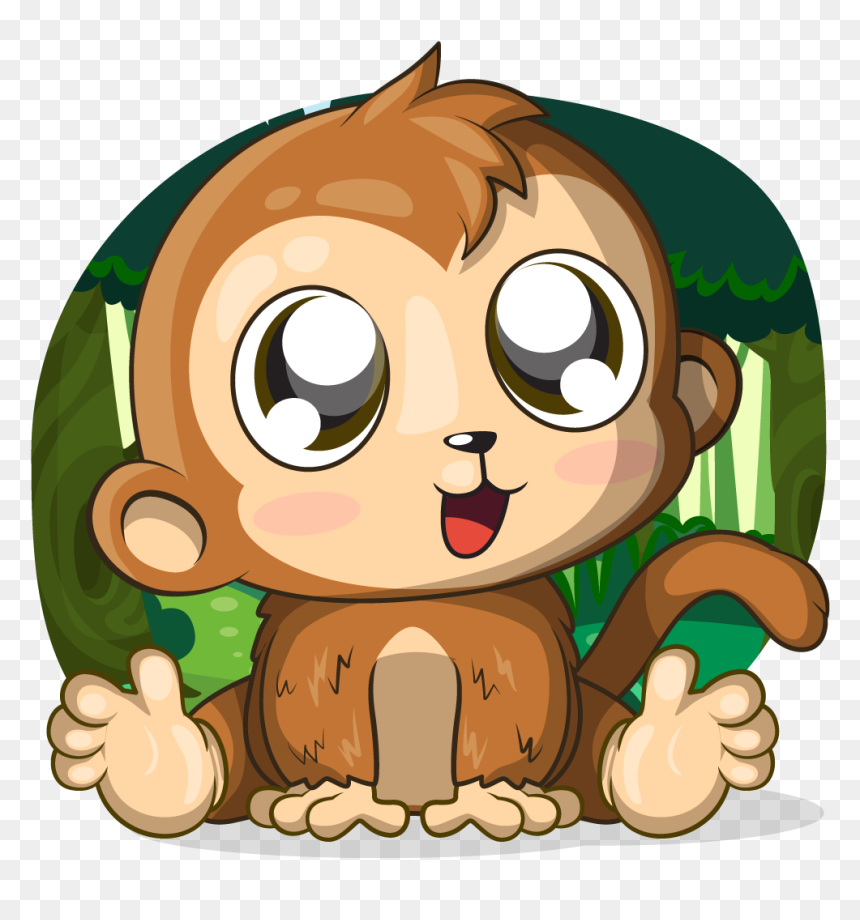 Cartoon, HD Png Download - baby monkey png