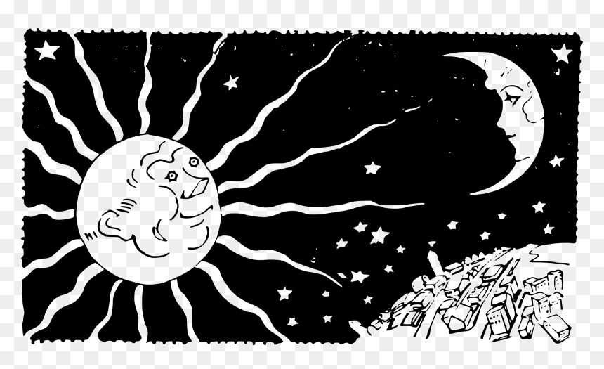 Sun And The Moon Clip Arts - Science Lesson For Grade 6, HD Png Download - sun and moon png