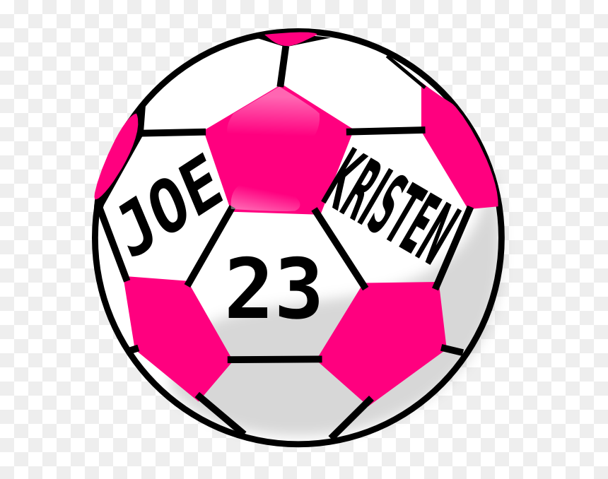 Pink Soccer Ball Clipart - Circle, HD Png Download - football png clipart
