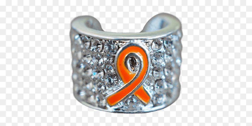 Orange Ribbon Stethoscope Charm"
 Class= - Stethoscope Charms Orange, HD Png Download - orange ribbon png