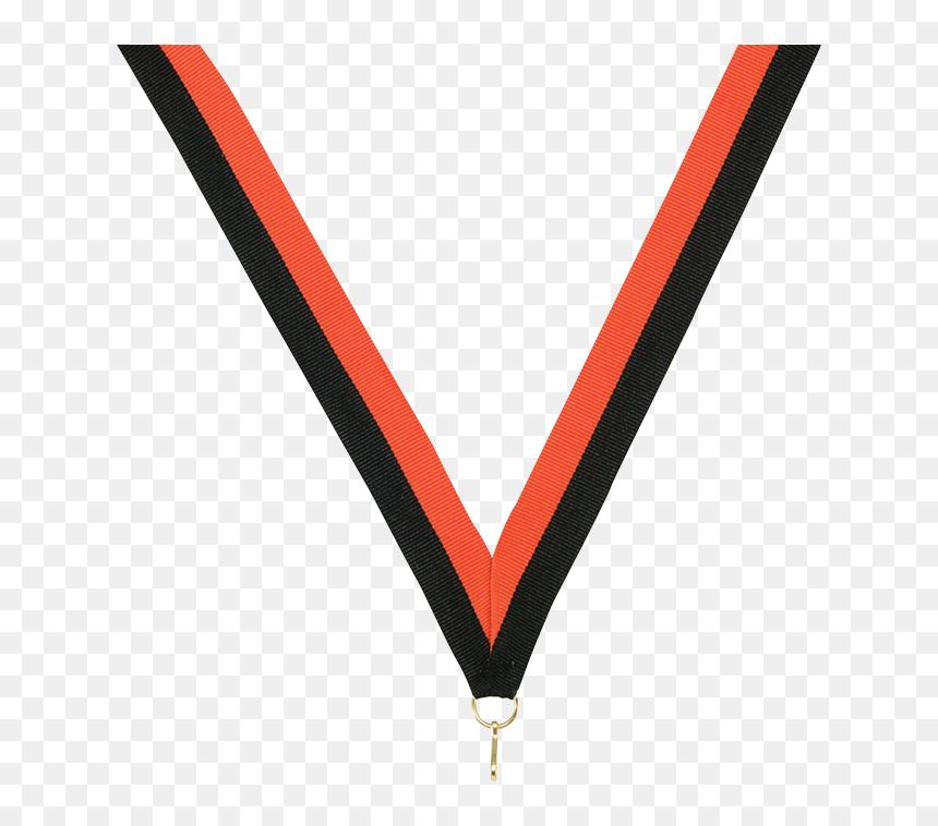 Black / Orange V-cut Ribbon 7/8, HD Png Download - orange ribbon png