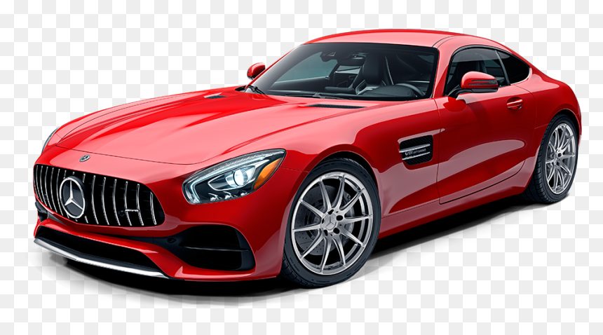 Mercedes Sport Car Red, HD Png Download - mercedes png