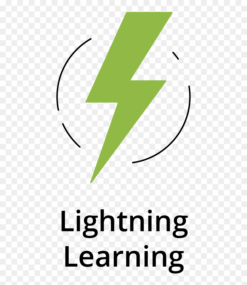 17vu Lightninglearning Texticon Vert Green - Pangea Connect, HD Png Download - green lightning png
