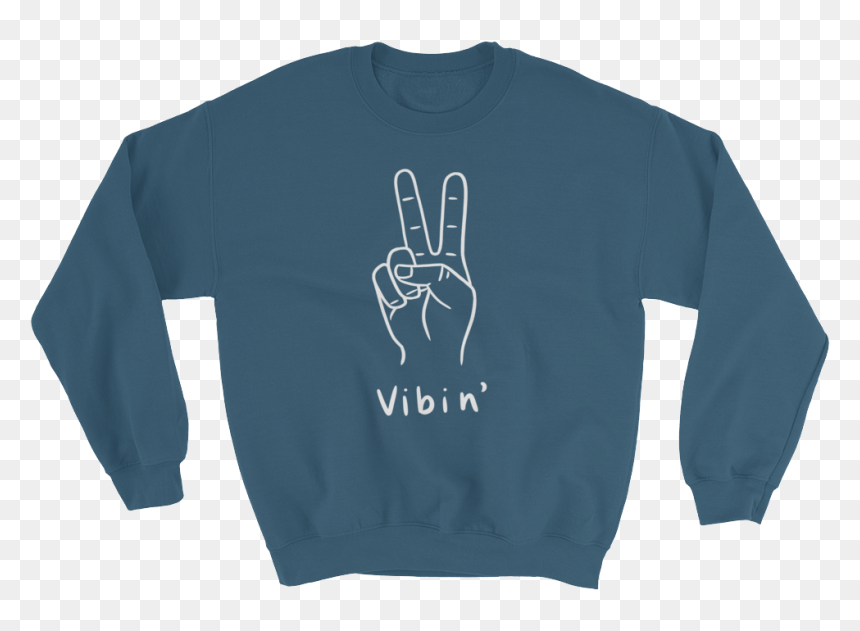 Sweater, HD Png Download - peace sign hand png