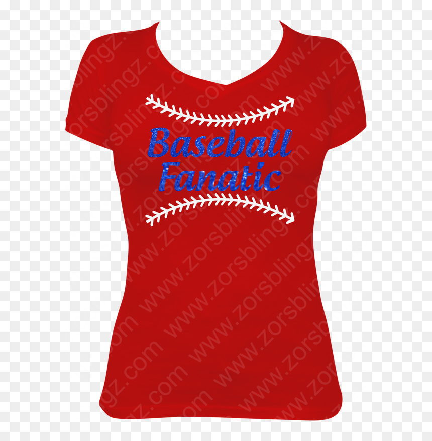 Baseball Fanatic Laces Vinyl Design T-shirt - Active Shirt, HD Png Download - baseball laces png