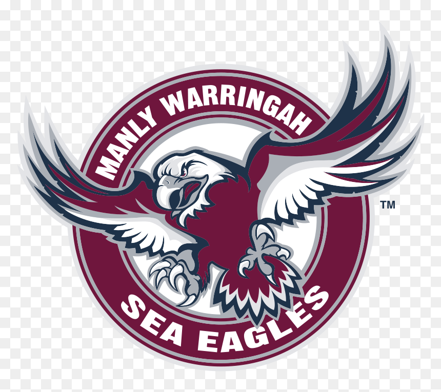 Manly-warringah Sea Eagles Logo - Manly Sea Eagles, HD Png Download - eagle symbol png