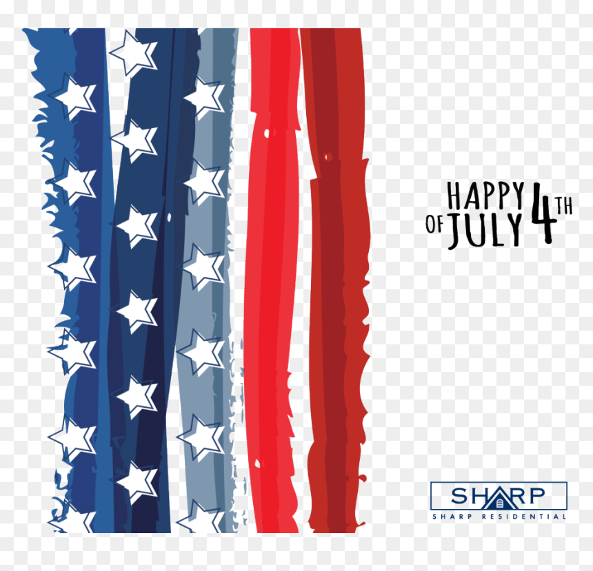 Happy 4th Of July From Sharp Residential - Transparent 4th Of July Background, HD Png Download - happy 4th of july png
