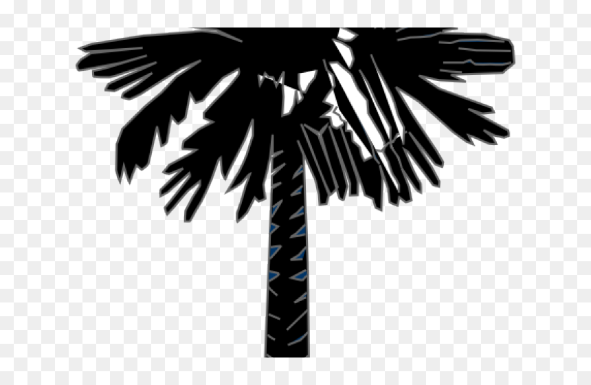 Transparent South Carolina Outline Clipart - South Carolina Flag Palm Tree, HD Png Download - north carolina outline png