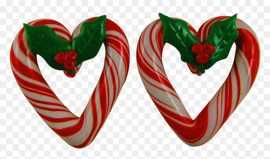 Heart Shaped Christmas Earrings For Pierced Ears - Earring, HD Png Download - earring png