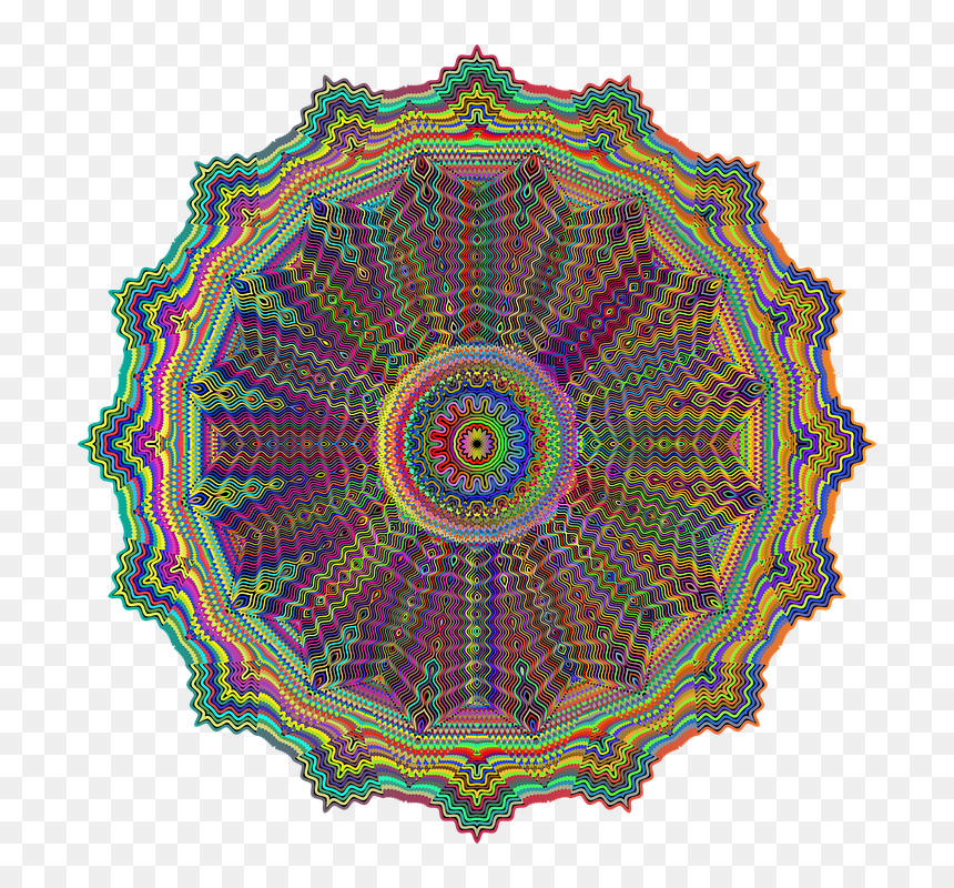Mandala To Colour, HD Png Download - mandala vector png