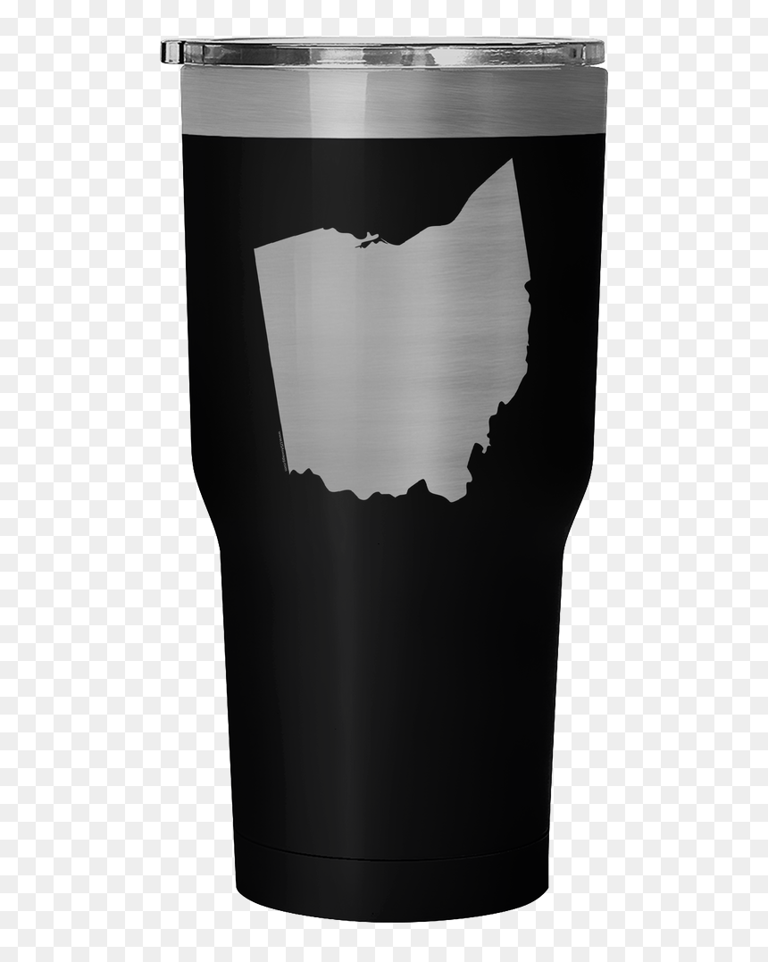 Ohio State Shape Outline White 30 Ounce Vacuum Tumbler - Paper, HD Png Download - ohio outline png