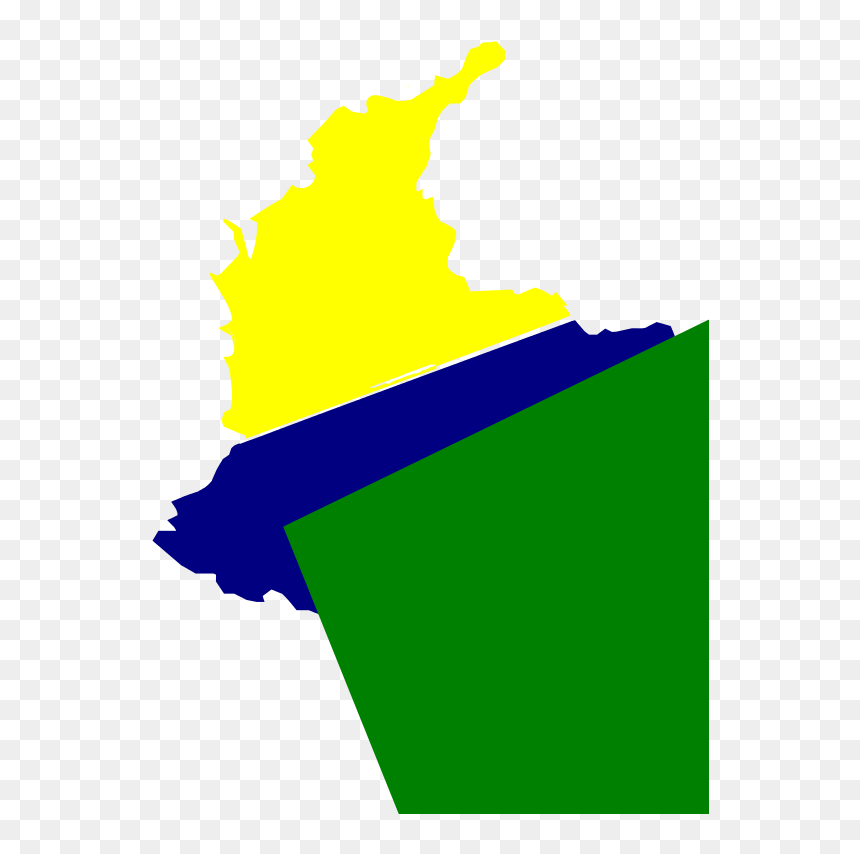 Mapa De Colombia Clip Art - Illustration, HD Png Download - bandera colombia png