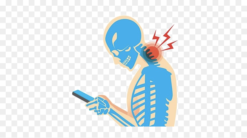 Pain In The Neck Png Transparent Picture - Symptoms Of Mobile Addiction, Png Download - pain png