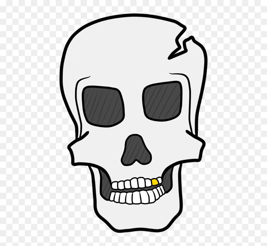 Clip Arts Related To - Clip Art, HD Png Download - cartoon skull png