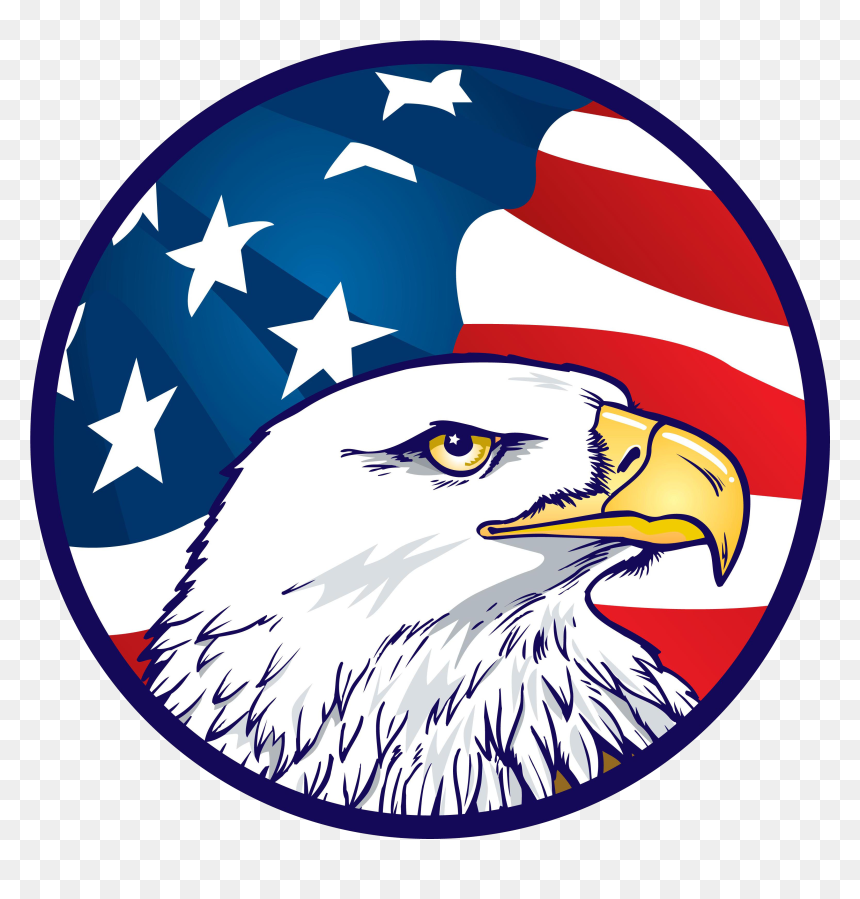 American Flag Eagle Png, Transparent Png - american flag eagle png