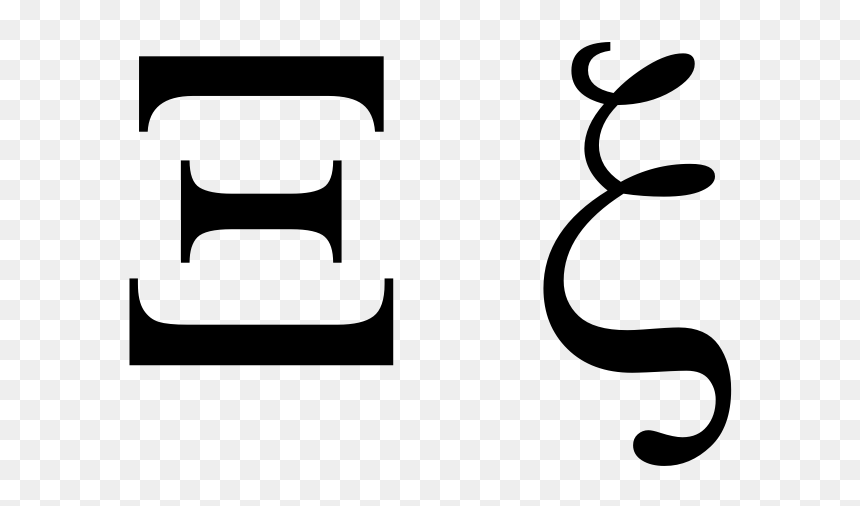 Greek Xi - Xi Greek Letter, HD Png Download - greek png