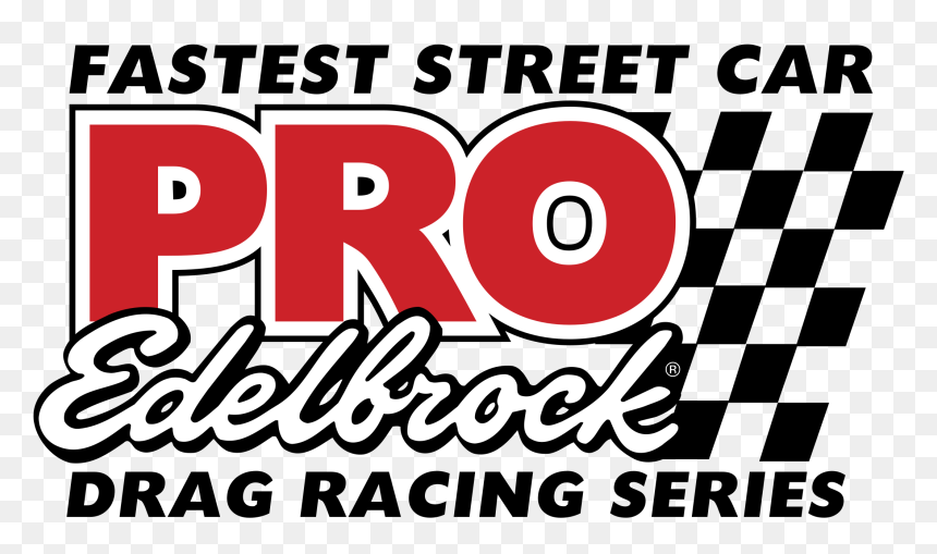 Pro Edelbrock Drag Racing Series Logo Png Transparent - Edelbrock, Png Download - racing png