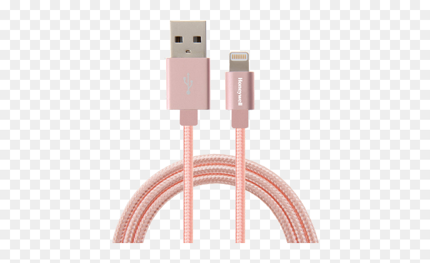Cable Braided Rose Gold, HD Png Download - cable png