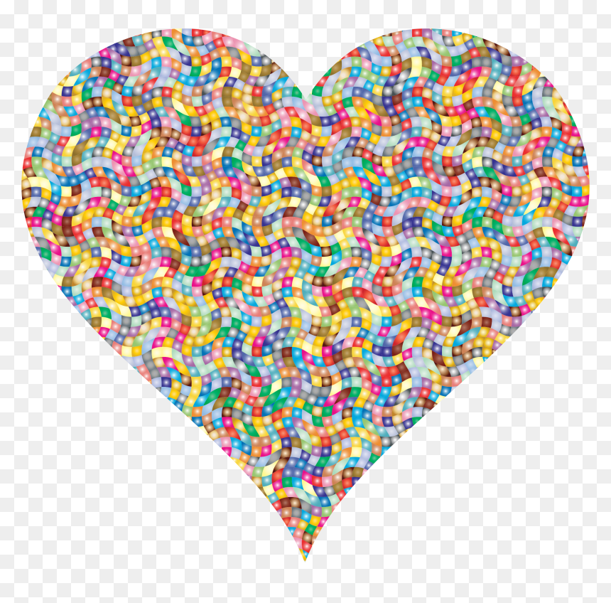 Colorful Confetti Heart 4 Clip Arts - Sprinkle Heart Clipart, HD Png Download - confetti clipart png
